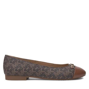 Baleriny MICHAEL Michael Kors Rebecca Flex Empire Monogram 40F4RBFP1B Brązowy - Baleriny - miniaturka - grafika 1
