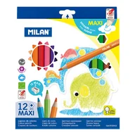 Przybory szkolne - MILAN Kredki maxi sześciokątne 12 szt - miniaturka - grafika 1