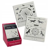 Zabawki kreatywne - TOP MODEL Tatuaż Zmywalny metaliczny Końmi Prezent - miniaturka - grafika 1