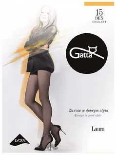 Rajstopy - Klasyczne cieńkie rajstopy damskie Laura 15 den Gatta - grafika 1
