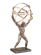 Figurki dekoracyjne - ATLAS DŹWIGAJĄCY SYMBOLICZNĄ ZIEMIĘ FIGURKA PREZENT GABINETOWY DLA SZEFA - miniaturka - grafika 1