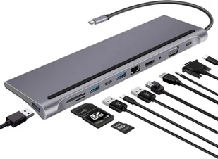Stacja/replikator Tradebit USB-C 6323 - Stacje dokujące i replikatory portów - miniaturka - grafika 1