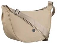 Torebki damskie - Beżowa torebka damska PETERSON mała listonoszka na ramię szeroki pasek kieszonki na suwak - miniaturka - grafika 1