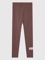 Legginsy - Puma Legginsy Logo 587035 Fioletowy Slim Fit - miniaturka - grafika 1