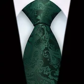 Inne - TEMU Wysokiej jakości krawat w pąsowy wzór - szerokość 8cm, odpowiedni na ślub, przyjęcie, taniec i wydarzenia biznesowe - wykonany z poliestru o - miniaturka - grafika 1