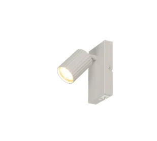 SOKA 867770176 kinkiet regulowany spot kaszmirowa ryflowana tuba 1xGU10 - Lampy ścienne - miniaturka - grafika 1