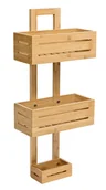 Półki łazienkowe - Bambusowa Trzypoziomowa Półka Pod Prysznic Z5-B21 - miniaturka - grafika 1