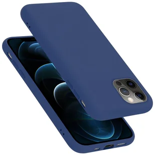 Pokrowiec Do Apple iPhone 13 MINI Etui w LIQUID NIEBIESKI TPU Silikon Case Cover Obudowa Ochronny Cadorabo - Etui i futerały do telefonów - miniaturka - grafika 1