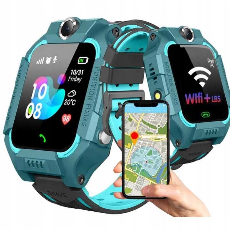 Smartwatch dla dzieci Q19 - Turkusowy
