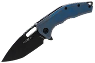 Noże - Nóż składany Heretic Medusa Manual T/E Antique Blue Titanium, Black DLC MagnaCut by Tony Marfione Jr. (H009-6A-TIBLU) - miniaturka - grafika 1