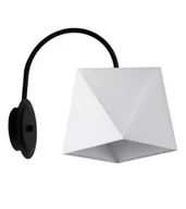 Lampy ścienne - Lampex Rubin kinkiet biały czarny LPX0046K - miniaturka - grafika 1