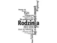 Naklejki na ścianę - Cytaty, Rodzina, Naklejka ścienna wielokrotnego użytku, 50x100 cm - miniaturka - grafika 1