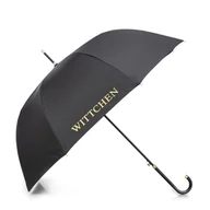 Parasole - Parasol kopułowy półautomatyczny czarno - złoty - miniaturka - grafika 1