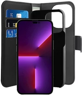 Etui Puro Wallet Detachable 2w1 do iPhone 14 Plus Czarny - Etui i futerały do telefonów - miniaturka - grafika 3