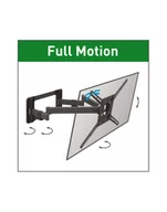 Uchwyty do telewizora - Barkan Flat/ Curved TV Wall Mount 4800 Wall mount, Full motion, 40-90 '', Maximum weight capacity 60 kg - miniaturka - grafika 1