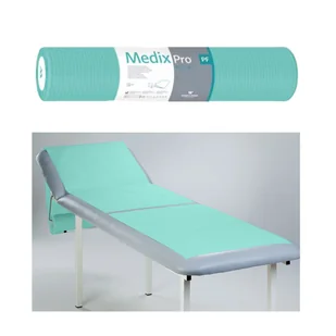 Podkład higieniczny na rolce 50cm x 80cm zielony podfoliowany 54g MedixPro 50szt - Kosmetyczne akcesoria jednorazowe - miniaturka - grafika 1