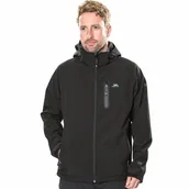 Koszykówka - Kurtka Softshell Męska Trespass Accelerator Ii Tp75 Black - Xl - miniaturka - grafika 1