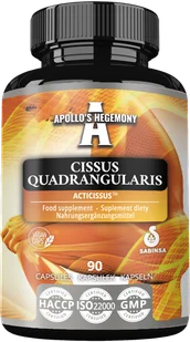 APOLLO'S HEGEMONY CISSUS QUADRANGULARIS 90 KAPSUŁEK - Spalacze tłuszczu - miniaturka - grafika 1