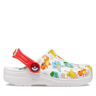 Klapki Crocs Classic Pokemon Clog Kids 207739 Biały - Buty dla dziewczynek - miniaturka - grafika 1