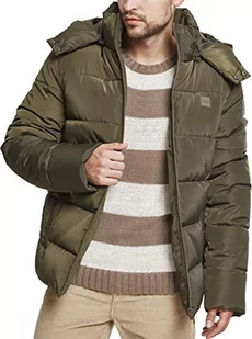 Urban Classics Kurtka męska kurtka puchowa z kapturem kurtka zimowa kurtka pikowana z odpinanym kapturem w wielu kolorach, rozmiary S - 5XL - Kurtki męskie - miniaturka - grafika 1