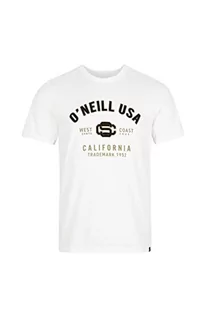 Koszulki męskie - O'Neill Męski T-shirt z krótkimi rękawami, podkoszulek (opakowanie 4 szt.), 11010 śnieżnobiały, XS-S - grafika 1