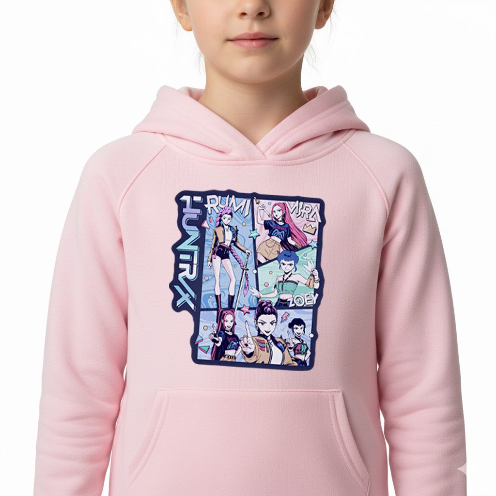Bluza dziecięca K-Pop Demon Hunters Huntrix 002 5-6 Różowy