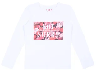 Biała bluzka z długim rękawem, czerwone róże 12-13 lat 158 cm - Bluzki damskie Biała bluzka z długim rękawem, czerwone róże 12-13 lat 158 cm - Bluzki damskie - miniaturka - grafika 1