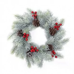 Wieniec świąteczny Frost, śr. 30 cm - Ozdoby bożonarodzeniowe - miniaturka - grafika 1
