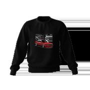Odzież do sportów motorowych - Czarna bluza czerwone BMW M3 E30-XS - miniaturka - grafika 1