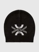 Czapki damskie - Benetton Czapka beanie w kolorze czarnym - miniaturka - grafika 1