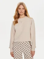 Bluzy damskie - Guess Bluza W4YQ17 KC8I0 Beżowy Regular Fit - miniaturka - grafika 1