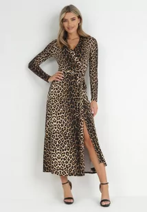 Czarno-Beżowa Sukienka Lightheart - Sukienki - miniaturka - grafika 1