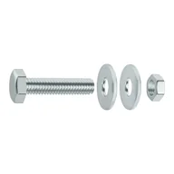Śruby i nakrętki - Standers Śruba łeb sześciokątny 4 mm stal ocynk 8 x 30 mm 4 szt. - miniaturka - grafika 1