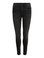 Spodnie damskie - Vero Moda Dżinsy damskie, Ciemnoszary dżins, XS x 30L - miniaturka - grafika 1