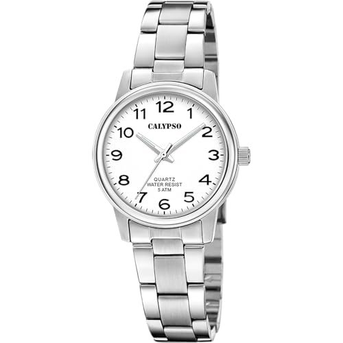 Calypso Dress Watch K5865/1, biały, pasek, Biały, bransoletka