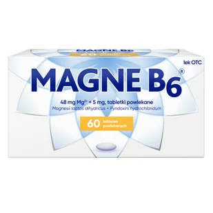 Sanofi Aventis DEUTSCHLAND GMBH Magne B6 60 Tabletek - Witaminy i minerały - miniaturka - grafika 1