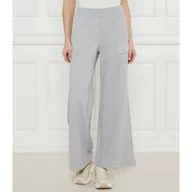 Dresy damskie - EA7 Spodnie dresowe flare fit - miniaturka - grafika 1