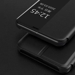 Eco Leather View Case elegancki futerał etui z klapką i funkcją podstawki Huawei P30 Pro czerwony - Etui i futerały do telefonów - miniaturka - grafika 9