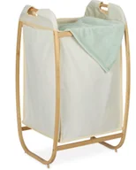 Kosze na bieliznę - bambusowy kosz na pranie relaxdays - miniaturka - grafika 1