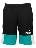 Spodenki męskie - Puma Szorty "ESS+" w kolorze czarnym - miniaturka - grafika 1