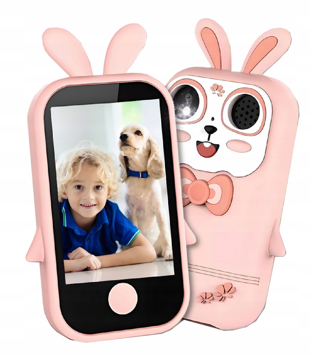TELEFON DLA dzieci SMARTFON DOTYKOWY APARAT KAMERA RÓŻOWY Q13