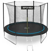 Trampoliny - Spokey Trampolina ogrodowa niebieska 305 cm JUMPER II - miniaturka - grafika 1