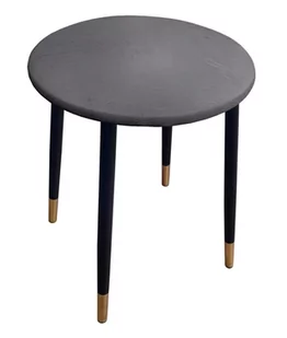 Taboret TRIX AL11 szary podstawa czarna/złota - Taborety i hokery - miniaturka - grafika 1