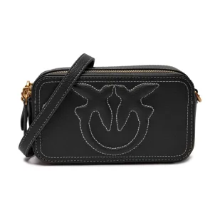 Pinko Skórzana listonoszka CARRIE - Torebki damskie - miniaturka - grafika 1