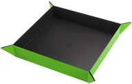Akcesoria do gier planszowych - Gamegenic: Magnetic Dice Tray - Square - Black/Green - gra - miniaturka - grafika 1