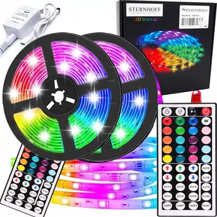 Taśma LED RGB 5 metrów 300 LED SMD 5050 MAX, Pilot, Sterownik - Taśmy LED - miniaturka - grafika 1