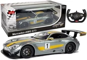 Zabawki zdalnie sterowane - Rastar Auto R/C Mercedes AMG GT3 1:14 Szare na pilota 6028 - miniaturka - grafika 1