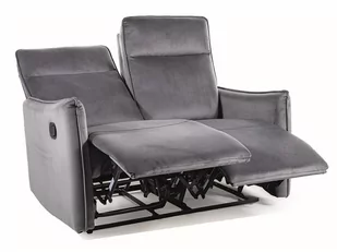 Sofa wypoczynkowa rozkładana TRAVIS 2 VELVET kolor SZARY BLUVEL 14 - Sofy i kanapy - miniaturka - grafika 1