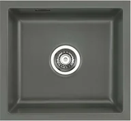 Zlewozmywaki - Zlewozmywak ceramiczny SYSTEMCERAM Mera 42 U Lava Korek manualny 5301 01 - miniaturka - grafika 1
