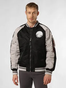 Alpha Industries Kurtka męska Mężczyźni Sztuczne włókno czarny jednolity, XL - Kurtki męskie - miniaturka - grafika 1